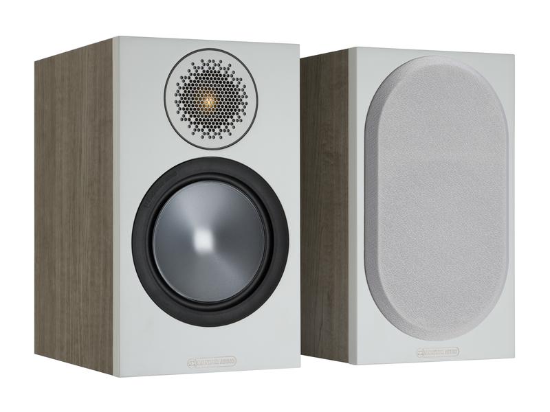 Monitor Audio Paire d’enceintes d’étagère Bronze 50 Urban Grey