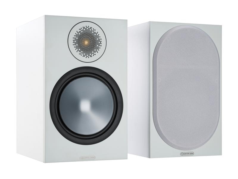 Monitor Audio Paire d’enceintes d’étagère Bronze 100 Blanc