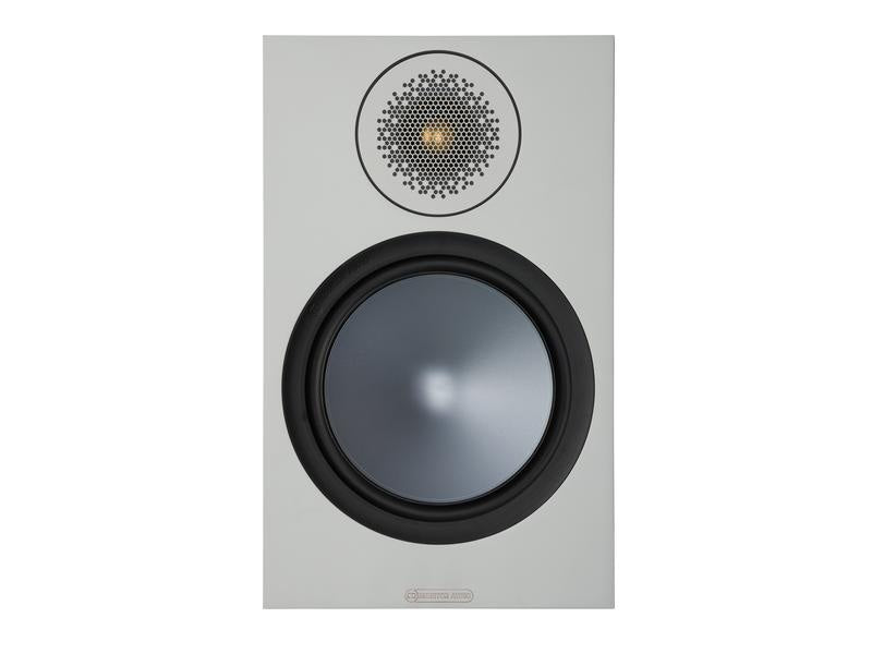 Monitor Audio Paire d’enceintes d’étagère Bronze 100 Blanc