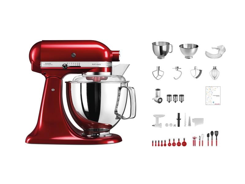 KitchenAid Robot ménager Artisan KSM200 Rouge foncé