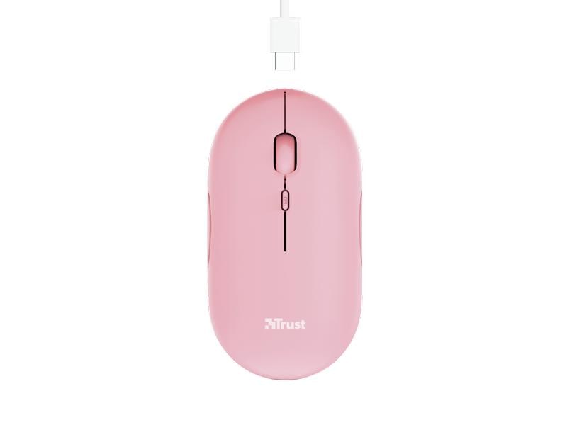 Trust Souris Puck Rechargeable Rose