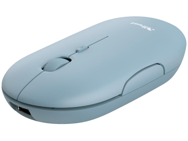Trust Maus Puck Rechargeable Blau