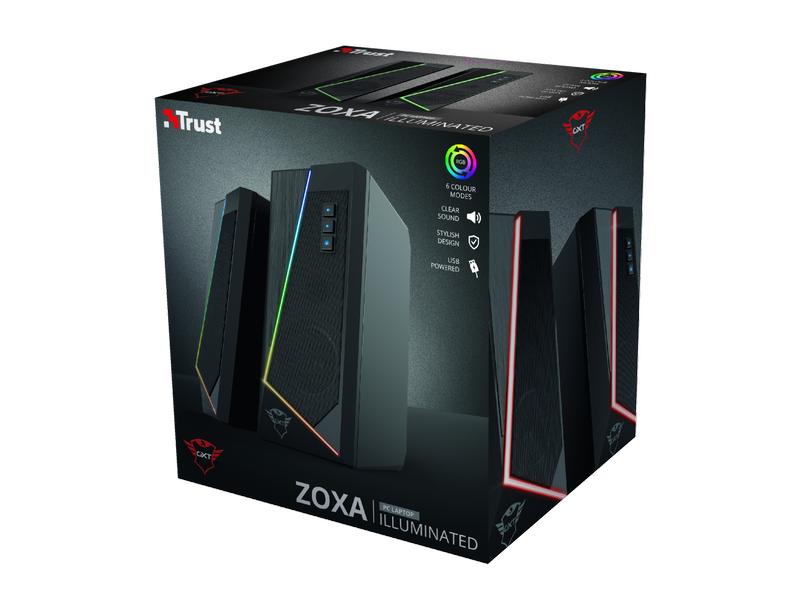 Trust Haut-parleurs de PC GTX 609 Zoxa RGB-Illuminated