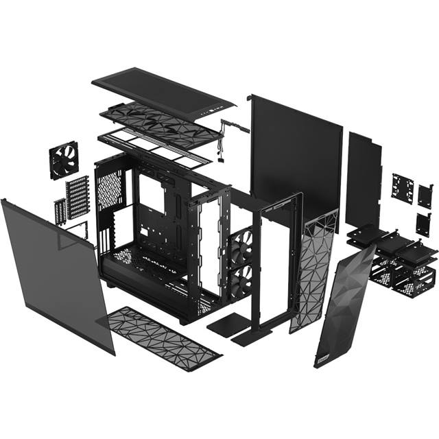 Fractal Design Meshify 2 XL Dark Tempered Glass - schwarz