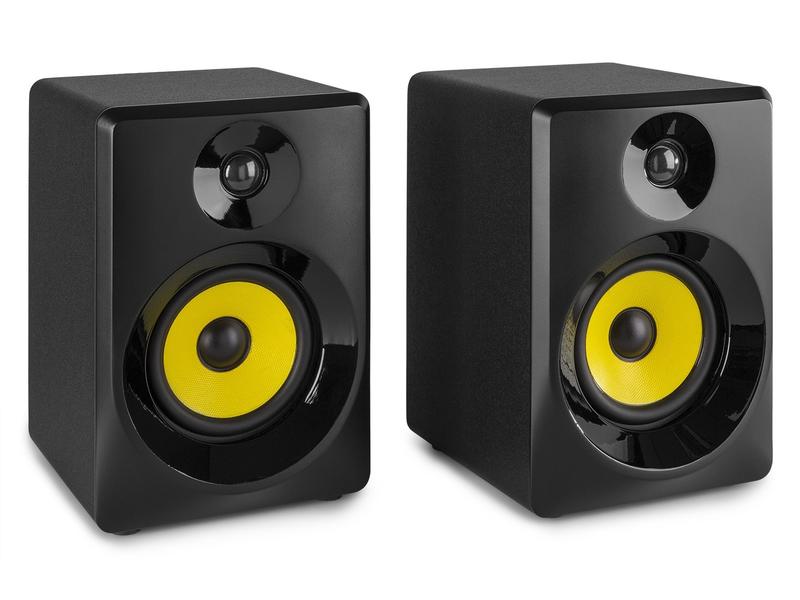 Vonyx Moniteurs de studio SMN50B Paire Noir