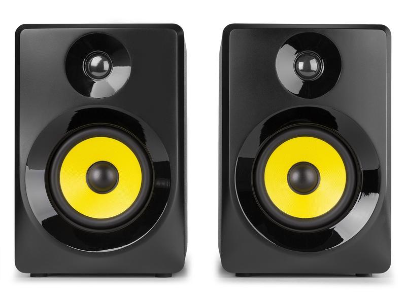 Vonyx Moniteurs de studio SMN50B Paire Noir