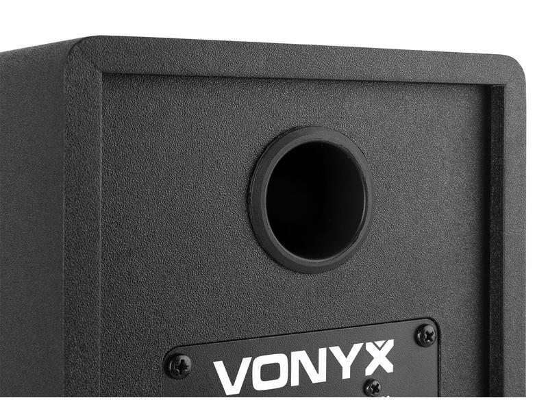 Vonyx Moniteurs de studio SMN50B Paire Noir