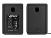 Vonyx Moniteurs de studio SMN50B Paire Noir