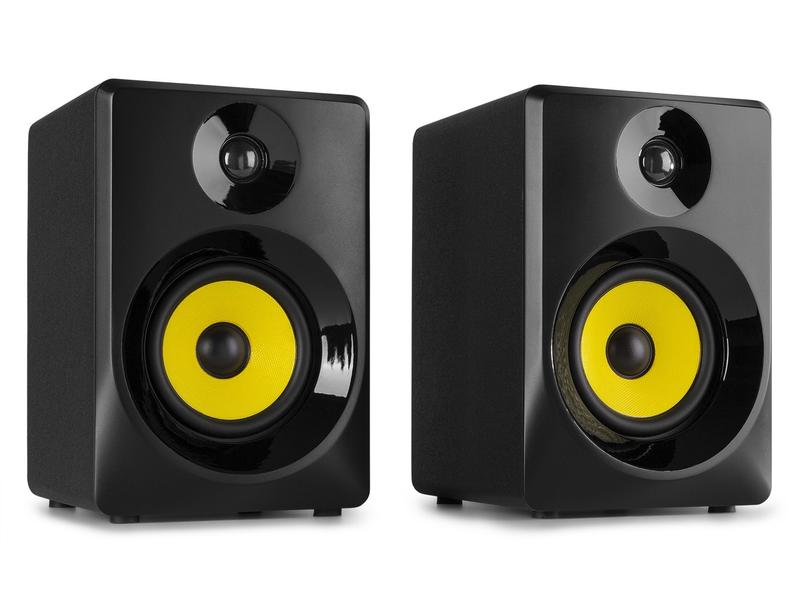 Vonyx Moniteurs de studio SMN50B Paire Noir