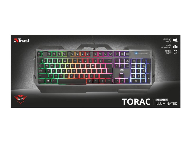 Trust Gaming-Tastatur GXT 856 Torac QWERTZ (CH) Layout