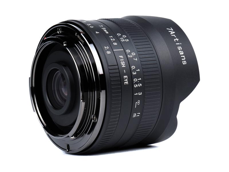 7Artisans Longueur focale fixe 7.5mm F/2.8 Fisheye Mark II – Sony E-Mount