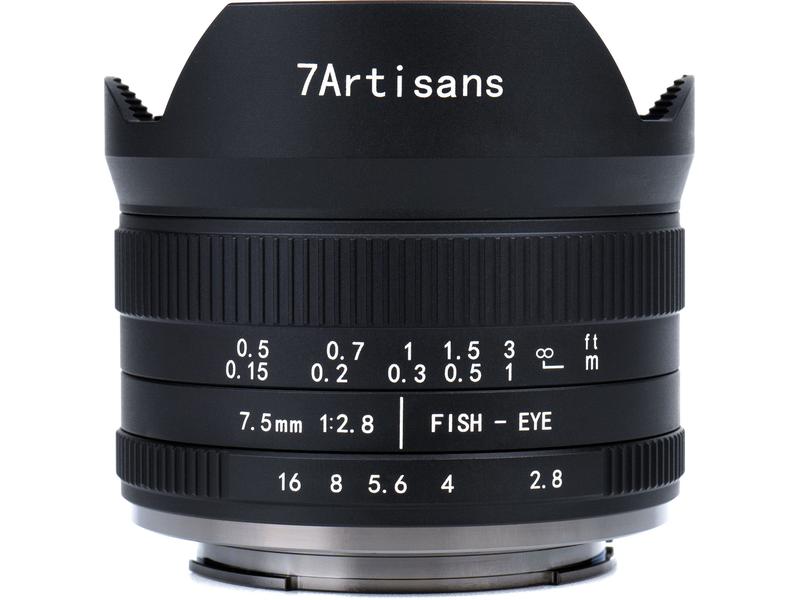 7Artisans Longueur focale fixe 7.5mm F/2.8 Fisheye Mark II – Sony E-Mount