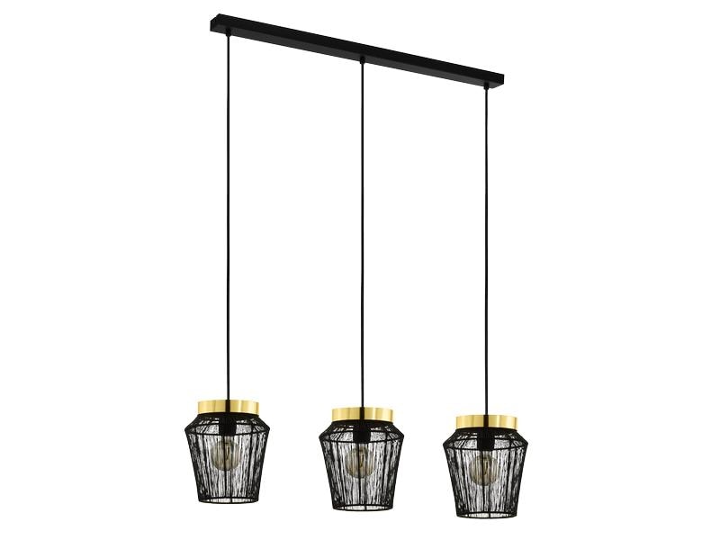 EGLO Leuchten Lampe suspendue ESCANDIDOS 3x E28 Noir