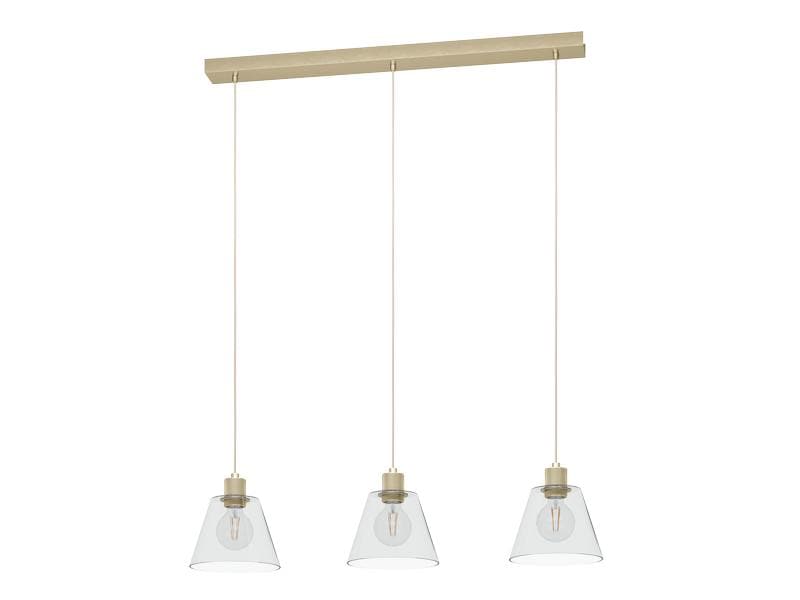 EGLO Leuchten Lampe suspendue COPLEY 3x E27 Or