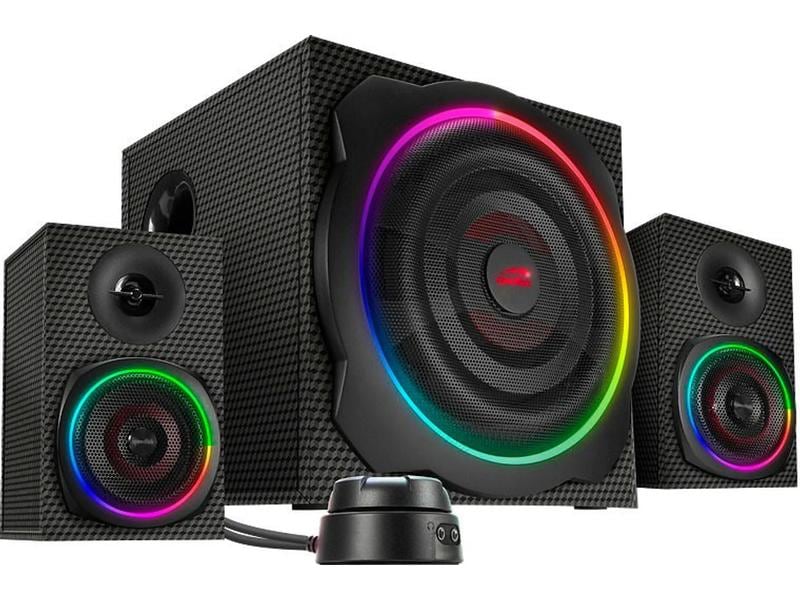 Speedlink Haut-parleurs de PC Gravity Carbon RGB 2.1