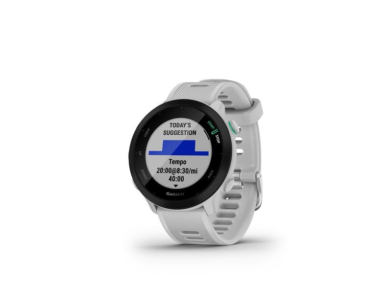 GARMIN Montre de sport Forerunner 55 Blanc/Noir