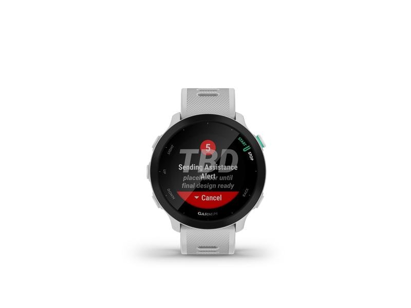 GARMIN Sportuhr Forerunner 55 Weiss/Schwarz