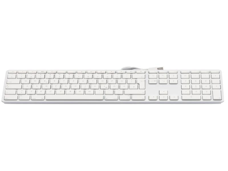 LMP Clavier KB-1243 Blanc, disposition DE avec clavier numérique