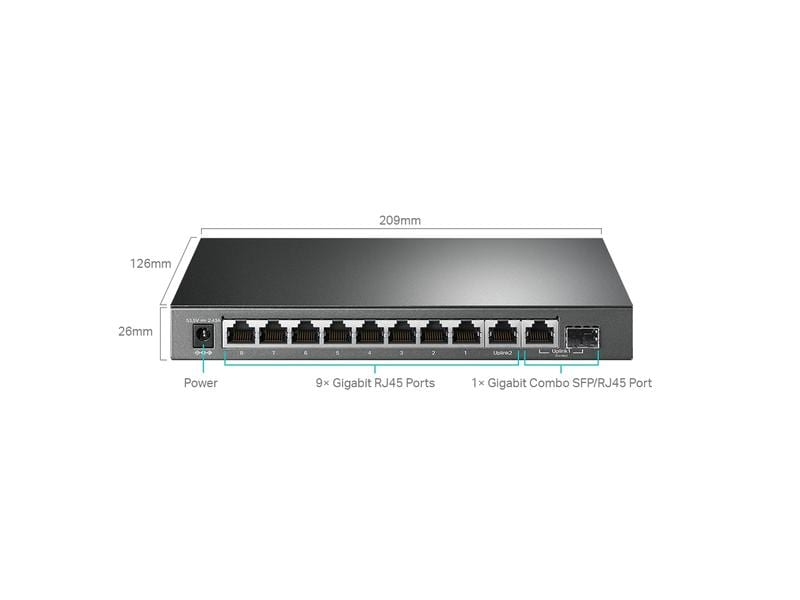 TP-Link PoE+ Switch TL-SG1210MPE 10 Port