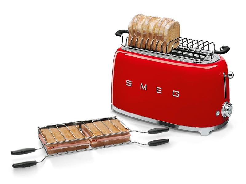 SMEG Grille-pain 50's Style TSF02RDEU Rouge