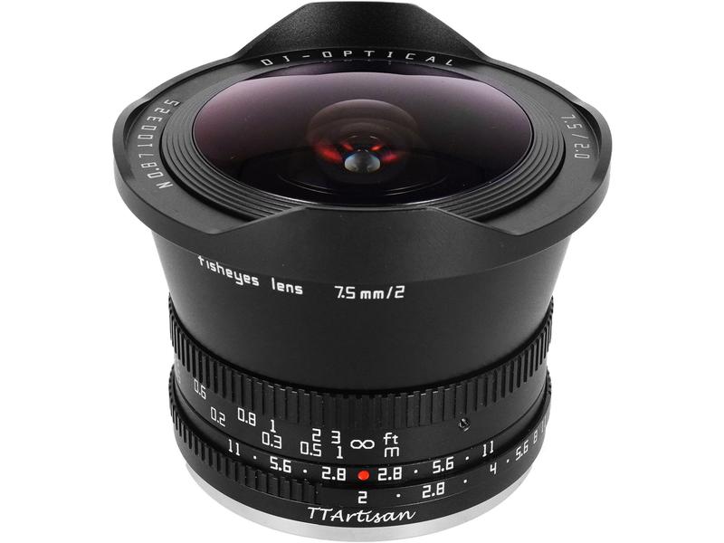 TTArtisan Longueur focale fixe 7.5mm F/2 Fisheye – MFT