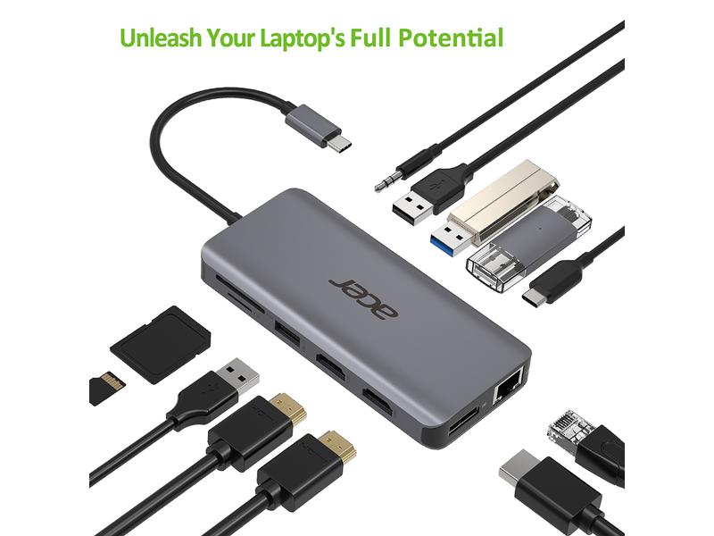 Acer Dockingstation USB-C 12-in-1 Dongle Mini