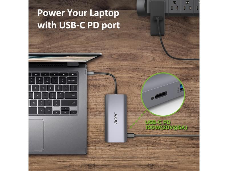 Acer Station d'accueil USB-C 12-in-1 Dongle Mini