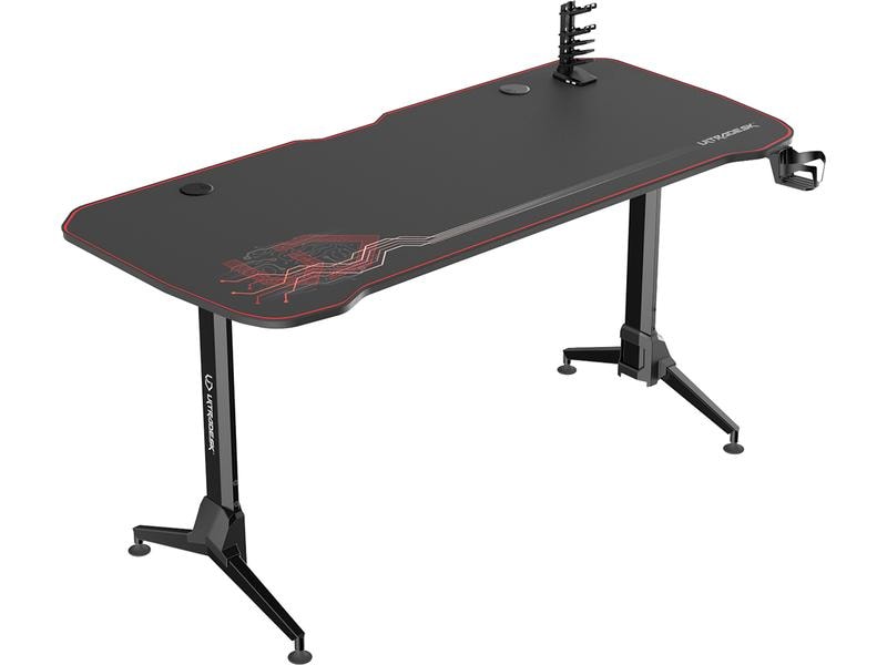 Ultradesk Table de jeu Grand Rouge