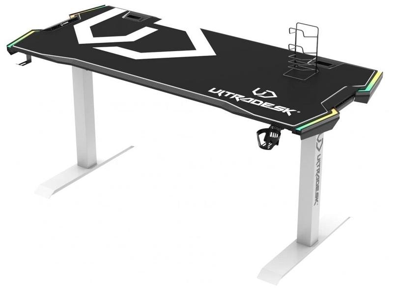 Ultradesk Table de jeu Force Blanc