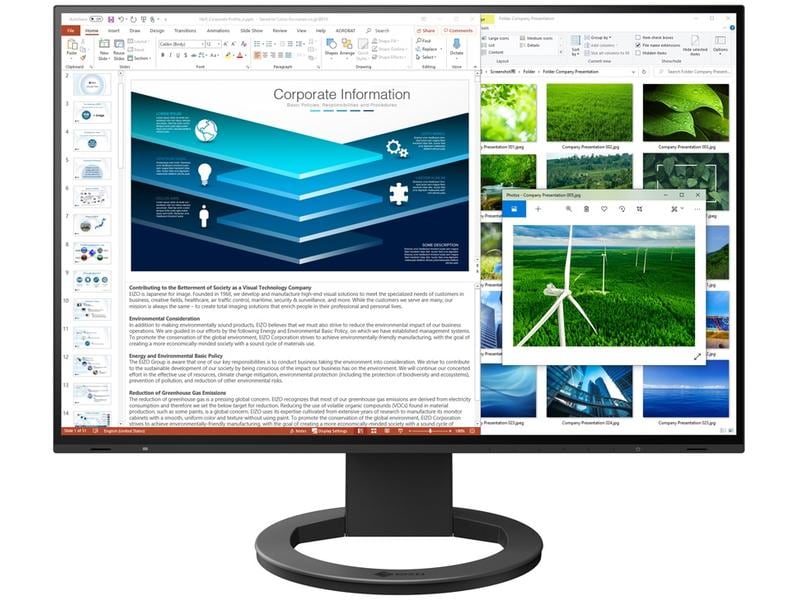 EIZO Monitor EV2485 Swiss Edition Schwarz