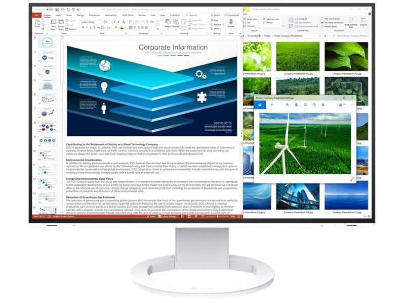 EIZO Moniteur EV2485 Swiss Edition Blanc