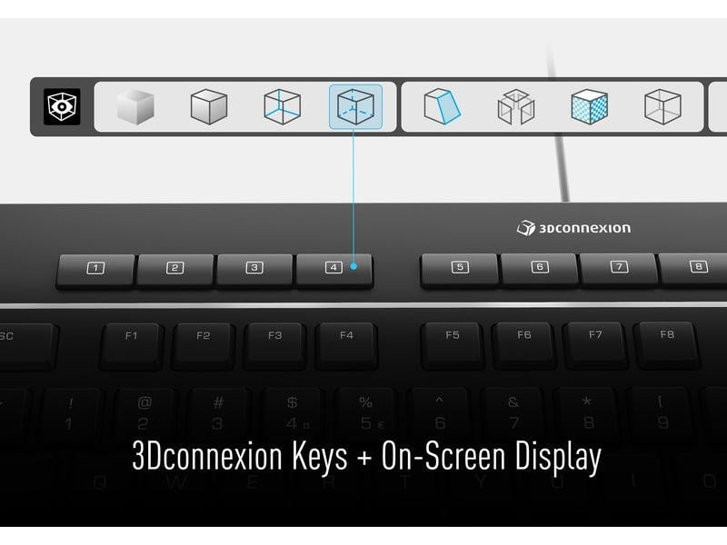 3Dconnexion Clavier Clavier Pro avec Numpad