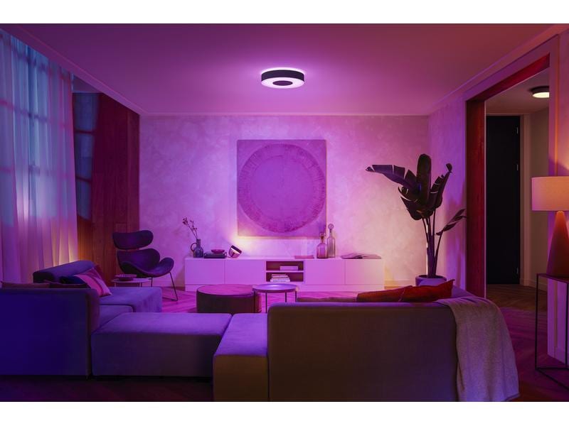 Philips Hue White & Col. Amb. Infuse Plafonnier M noir