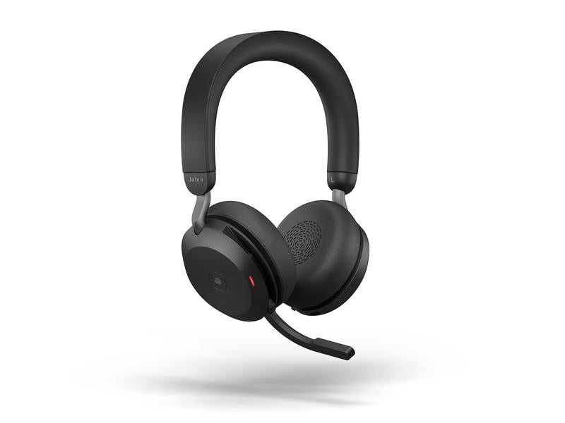 Jabra Casque Evolve2 75 Duo MS Noir, USB-A, avec station de chargement