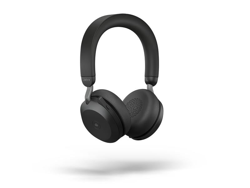 Jabra Casque Evolve2 75 Duo MS Noir, USB-C, avec station de chargement