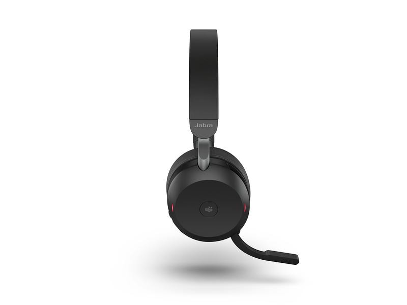 Jabra Casque Evolve2 75 Duo MS Noir, USB-A, avec station de chargement