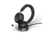 Jabra Casque Evolve2 75 Duo UC Noir, USB-C, avec station de chargement