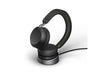 Jabra Headset Evolve2 75 Duo UC Schwarz, USB-C, inkl. Ladestation