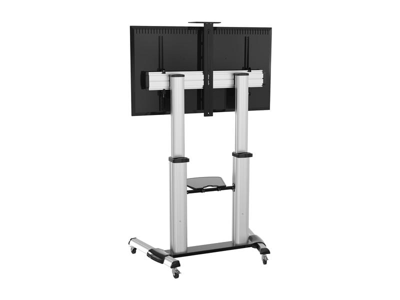 PureMounts Trolley TV PDS-0011C Noir/Argenté