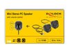 Delock PC-Lautsprecher Mini Stereo 3.5 mm Klinke, USB-Strom