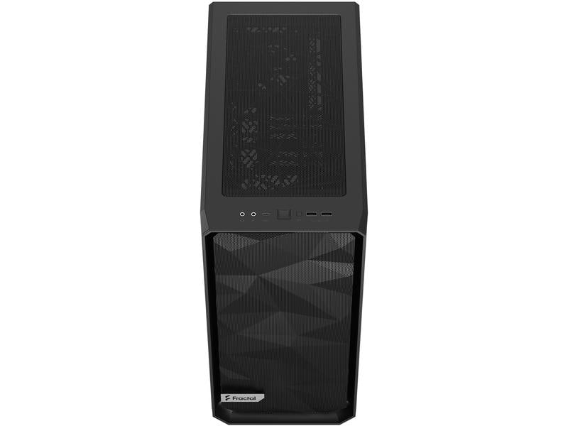 Fractal Design Boîtier d’ordinateur Meshify 2 Compact TG Dark Noir