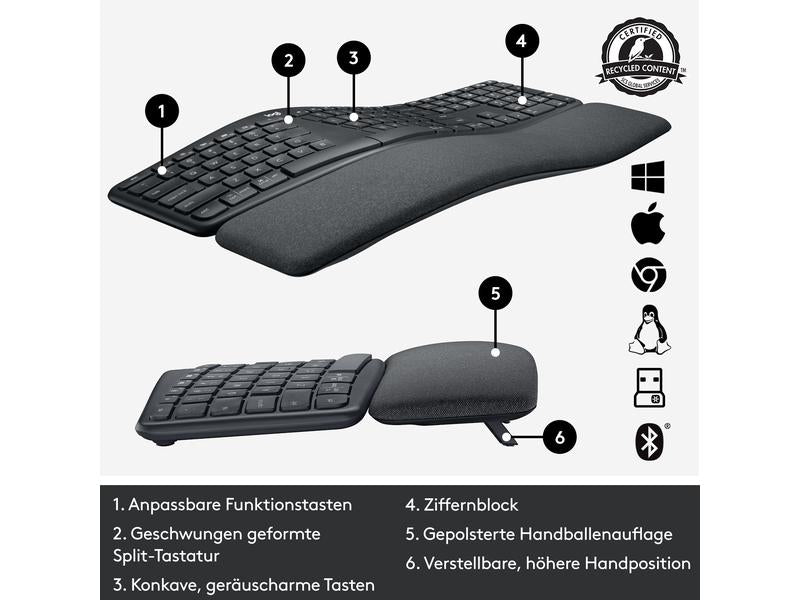 Logitech Clavier Ergo K860