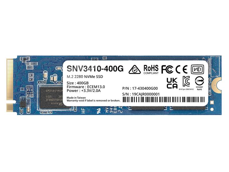 Synology SSD SNV3410 M.2 2280 NVMe 400 GB