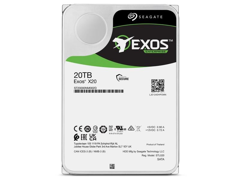 Seagate Disque dur Exos X20 3.5