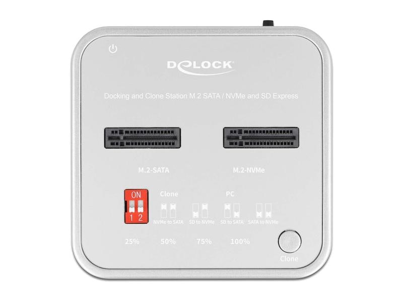 Delock Station d'accueil pour SSD avec SD Express lecteur de cartes