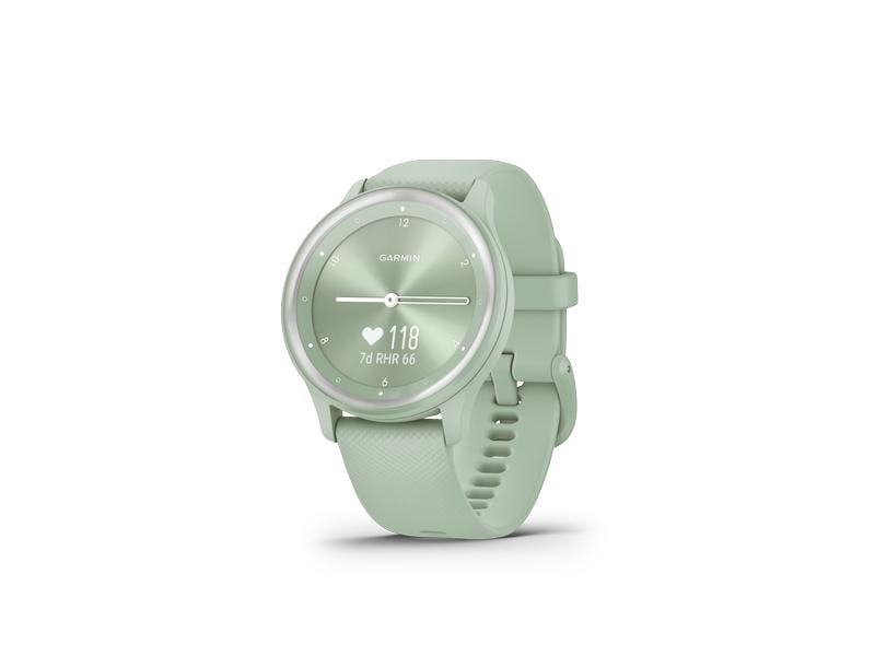 GARMIN Sportuhr Vivomove Sport Mint/Silber