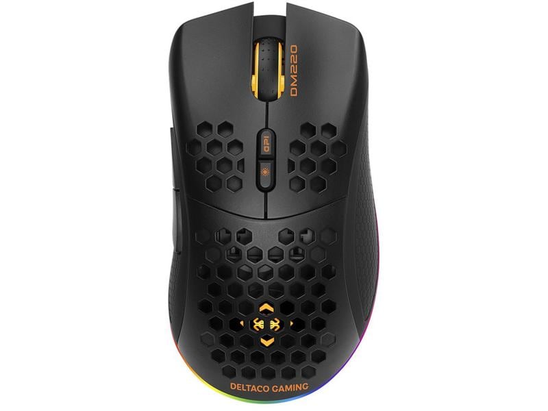 DELTACO Souris de gaming DM220 RGB Blanc