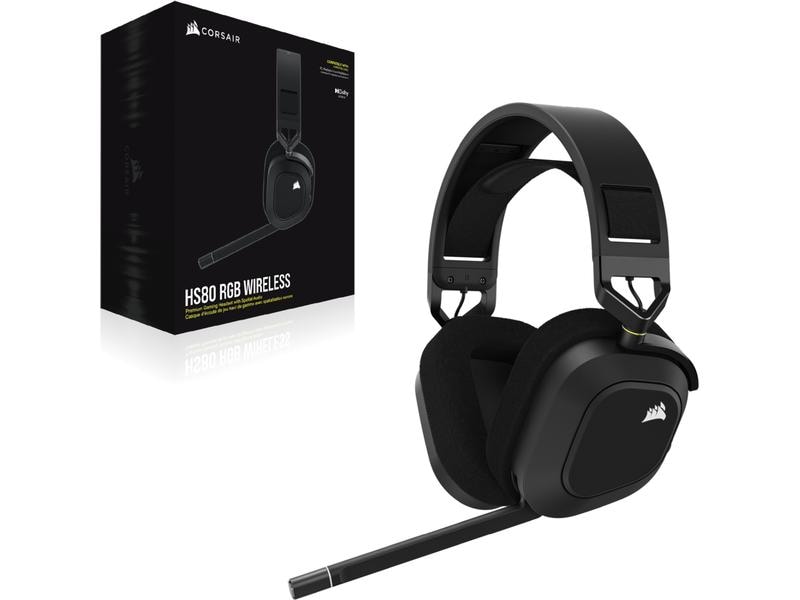 Corsair Headset HS80 RGB iCUE Schwarz