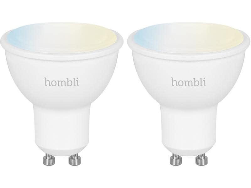 hombli Ampoule Smart Spot, GU10, 4.5 W, CCT, 1+1 pack