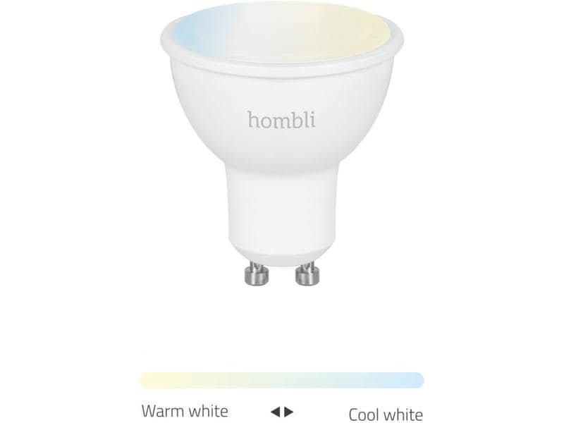 hombli Ampoule Smart Spot, GU10, 4.5 W, CCT, 1+1 pack